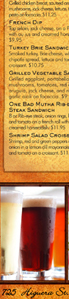 Mothers Tavern Menu